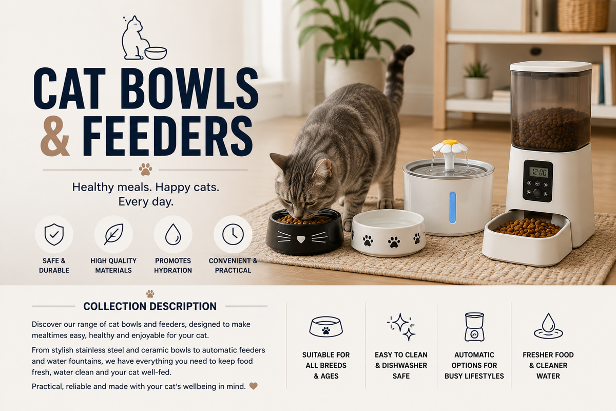 Cat Bowls & Feeders